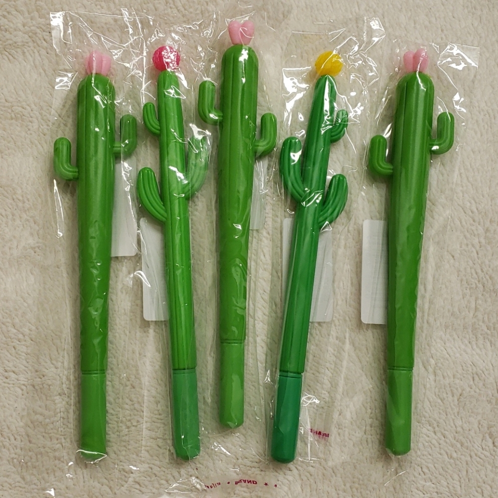 Cactus gel pens [free w bundle >$15]